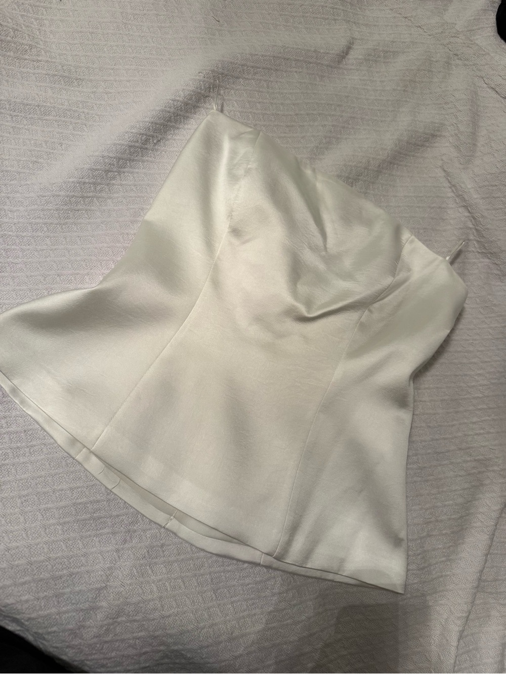 Zara Strapless Satin Top